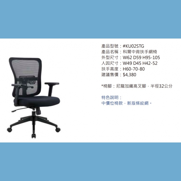KU02STG 柯爾中背扶手網椅2.jpg