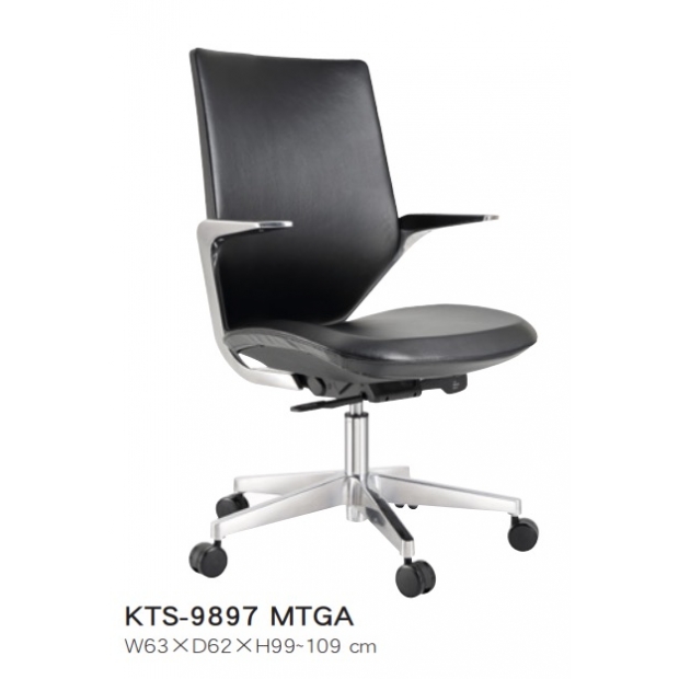 KTS-9897 MTGA 低背椅黑色皮-鋁合金手-自載重後仰氣壓 _鋁合金腳_.jpg