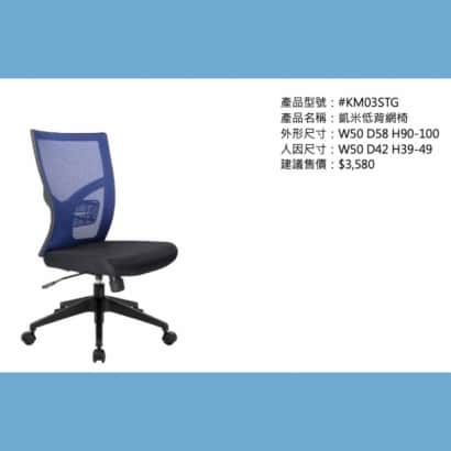 凱米低背網椅