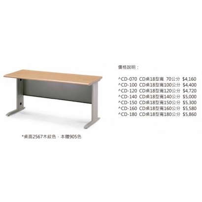 CD-180 CD辦公桌(桌面2567木紋色,本體905色)2.jpg CD-180 CD辦公桌(桌面2567木紋色,本體905色)2.jpg